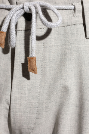 Eleventy Wool trousers with tapered legs