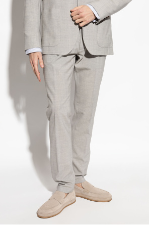 Eleventy Wool trousers with tapered legs