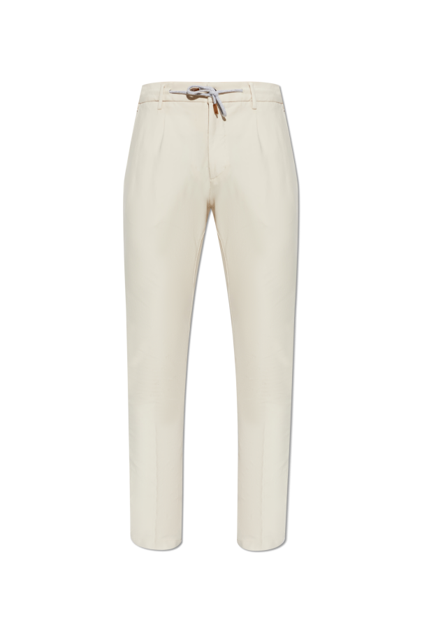 Eleventy Spodnie ze zwężanymi nogawkami