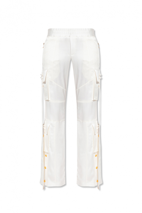 Balmain Satin trousers with multiple pockets