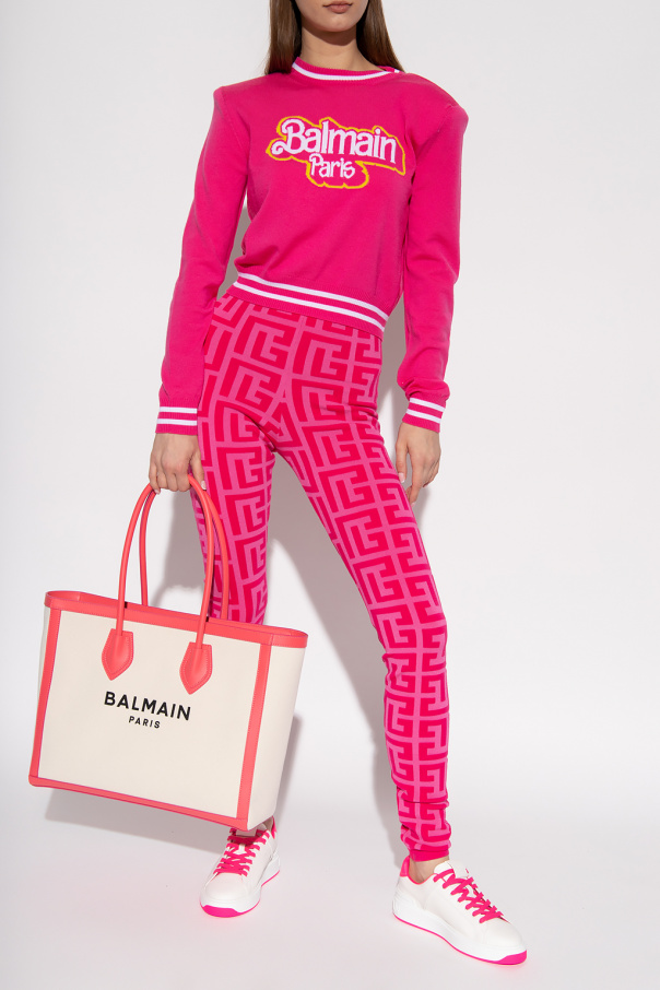 balmain straight-leg balmain straight-leg x Barbie