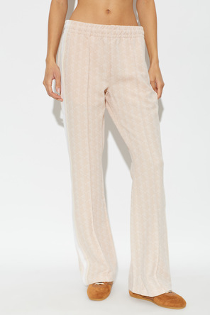Lacoste Powder Pink Monogrammed Track Pants