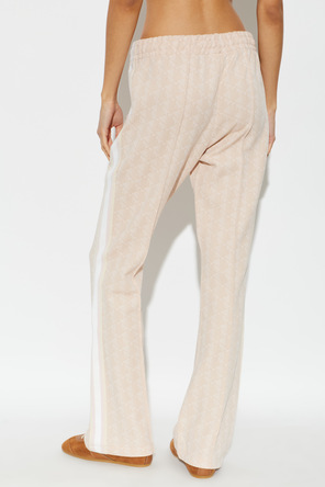 Lacoste Powder Pink Monogrammed Track Pants