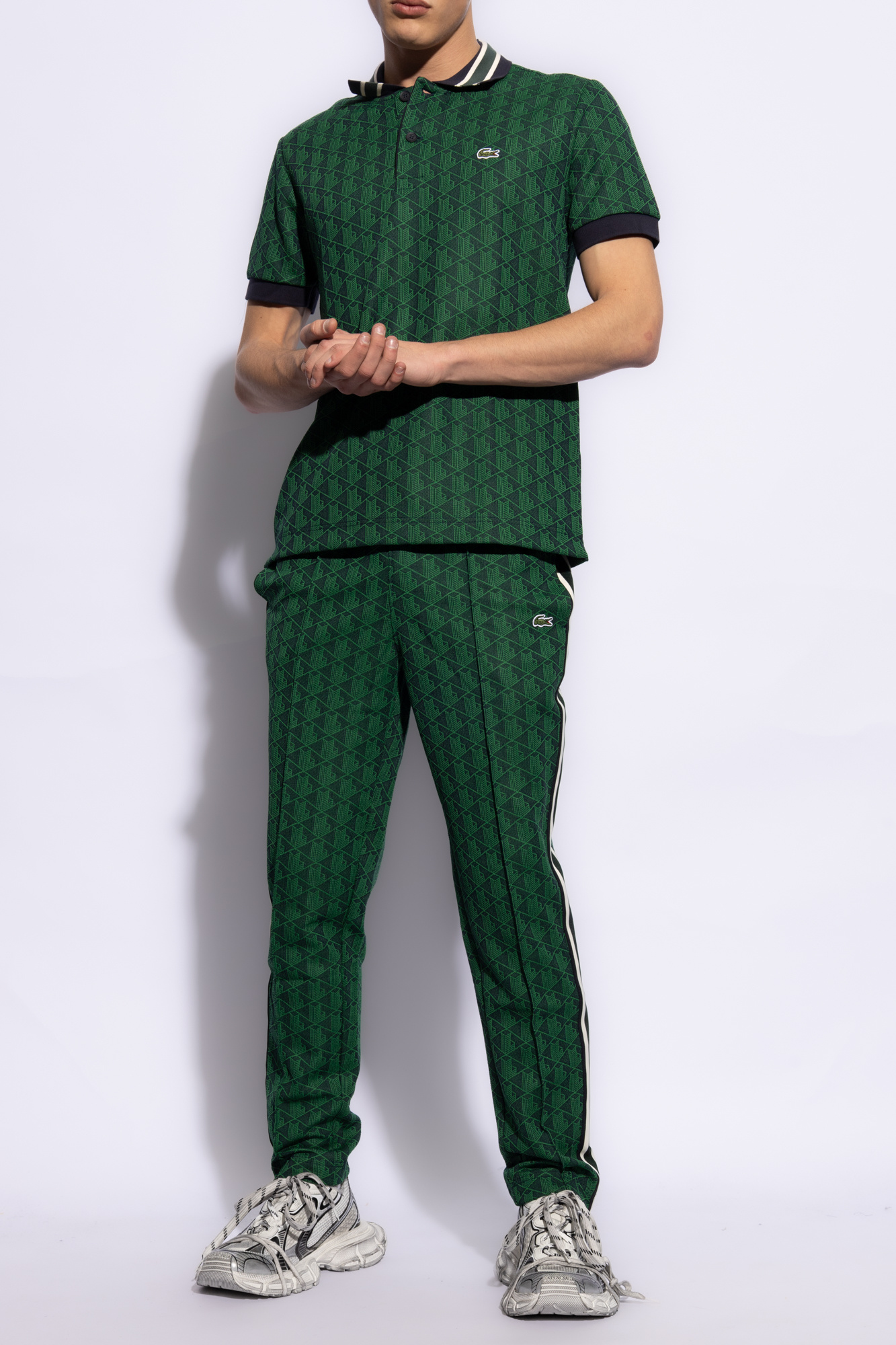 lacoste etiquette Sweatpants with monogram