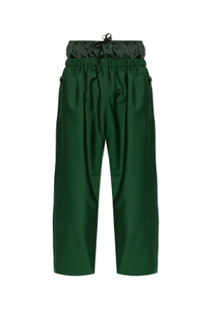 Trousers with logo