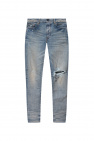 Amiri Light Blue Jeans For Girl With Patches