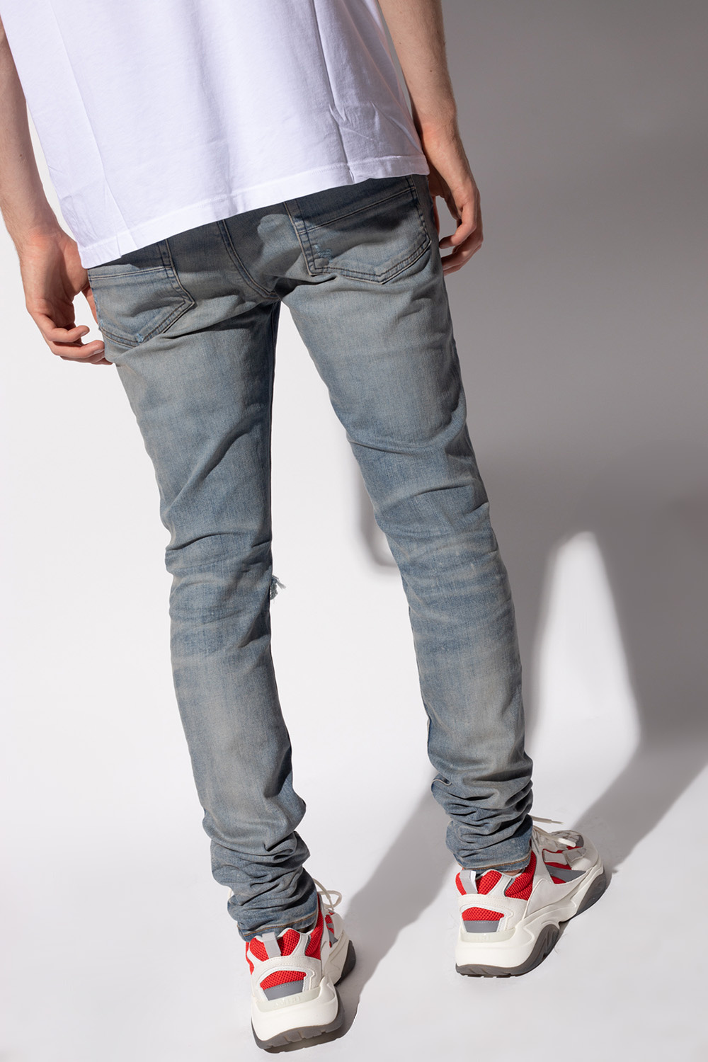 Amiri tapered leg jeans berluti trousers indigo