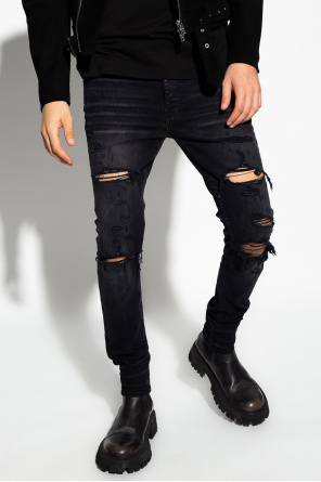 Amiri Gap Black Sky High Rise Vintage Slim Jeans with Washwell