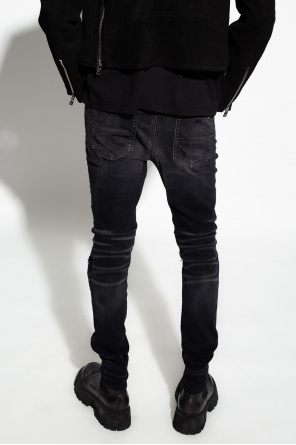 Amiri Gap Black Sky High Rise Vintage Slim Jeans with Washwell