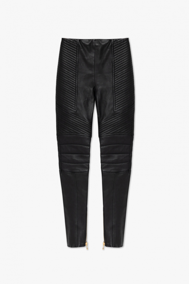 Balmain Leather trousers