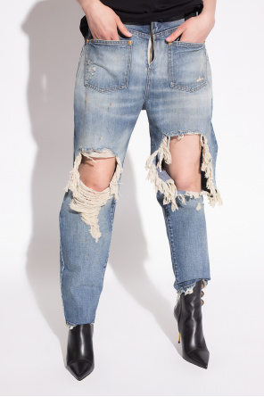 balmain chain Boyfriend jeans