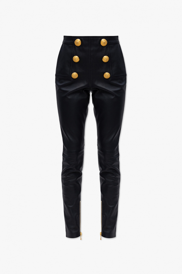 Balmain Leather trousers