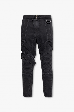 Jeans with stitching details od Balmain
