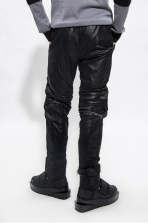 Black Leather trousers Balmain - Vitkac Australia