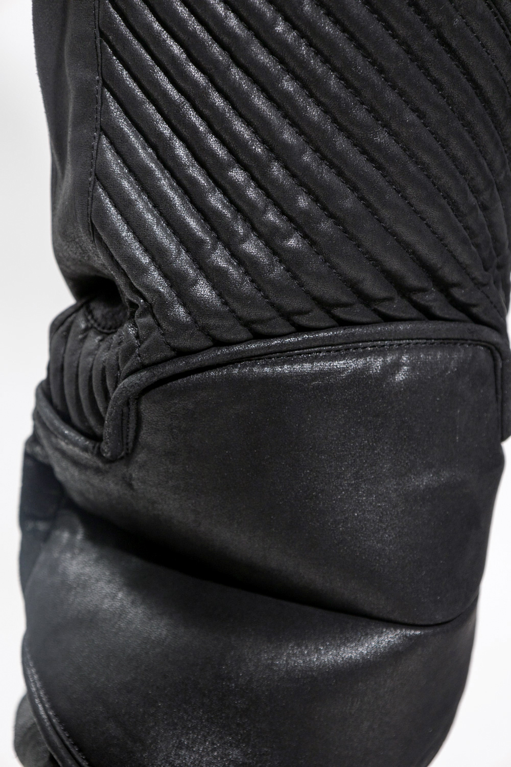 IetpShops Japan - Newalpha Cotton Pants - Black Leather trousers Balmain