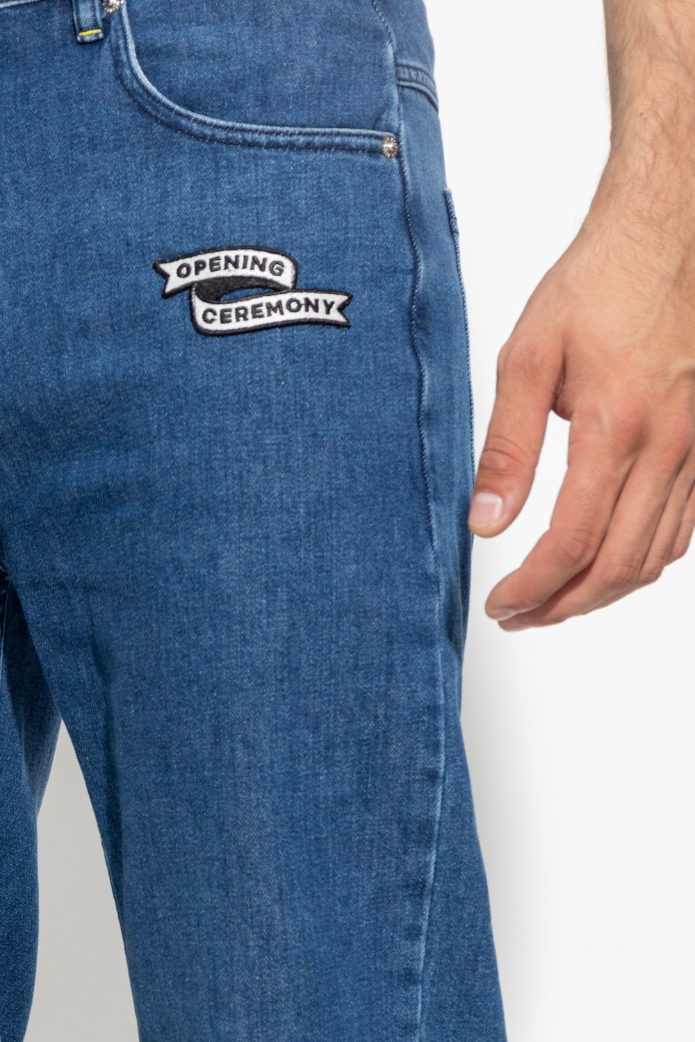 Opening Ceremony Jeans with logo