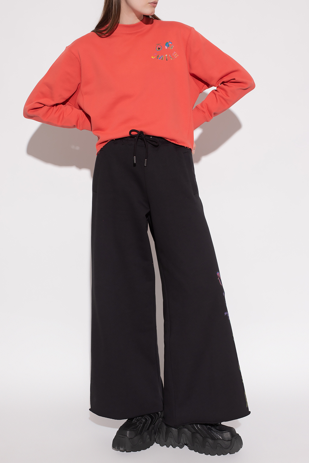 Opening Ceremony square-toe trousers with logo