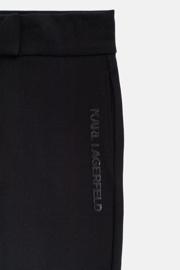 Karl Lagerfeld Kids maxi trousers with logo
