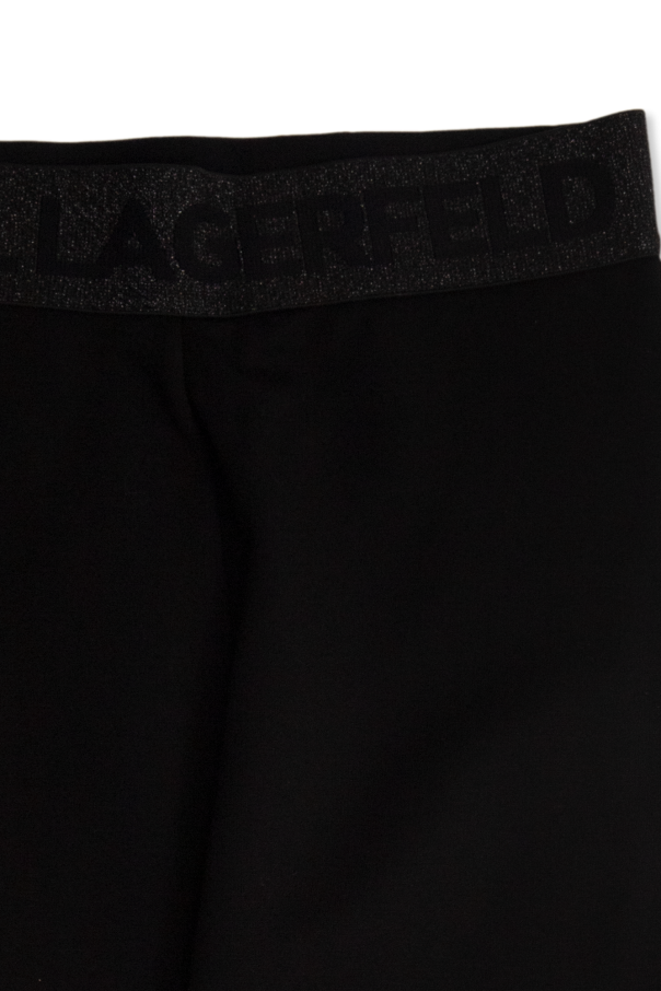 KARL LAGERFELD SEAMLESS LOGO - Leggings - Trousers - black 