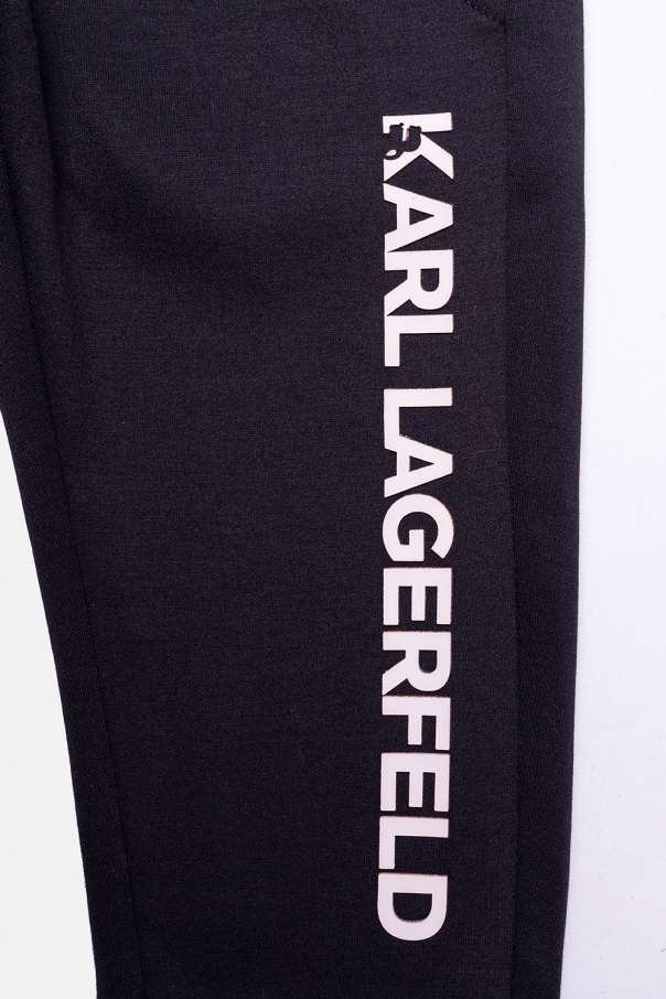 Karl Lagerfeld Kids Sweatpants with logo