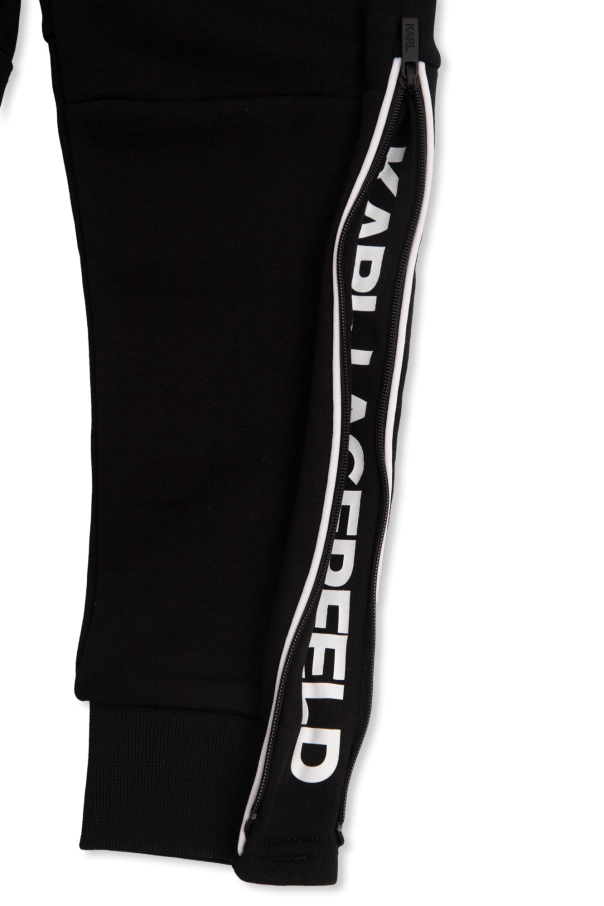 Karl Lagerfeld Kids Spodnie dresowe z logo