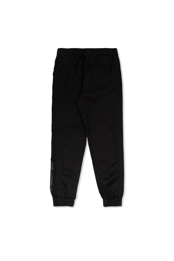Karl Lagerfeld Kids Pants with elasticated cuffs