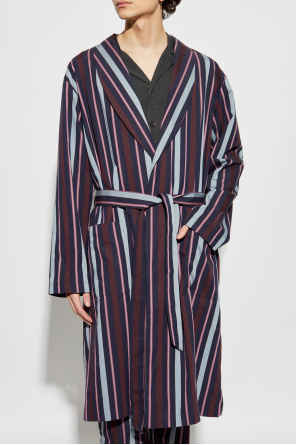 Hanro Robe with striped pattern