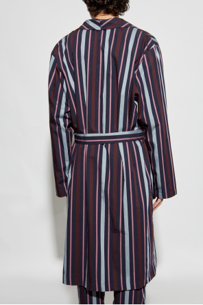 Hanro Robe with striped pattern