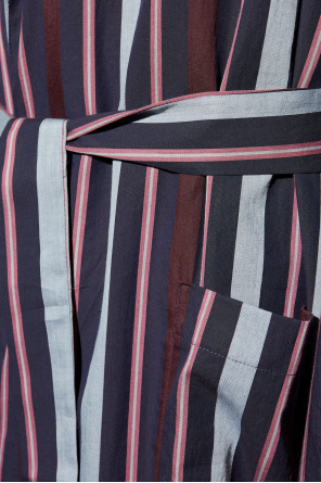 Hanro Robe with striped pattern
