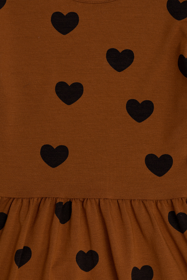 Mini Rodini dress Swerve with hearts print