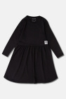 Mini Rodini BLACK Logo-patched dress
