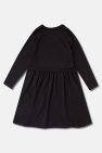 Mini Rodini BLACK Logo-patched dress