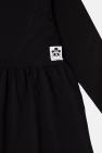 Mini Rodini BLACK Logo-patched dress