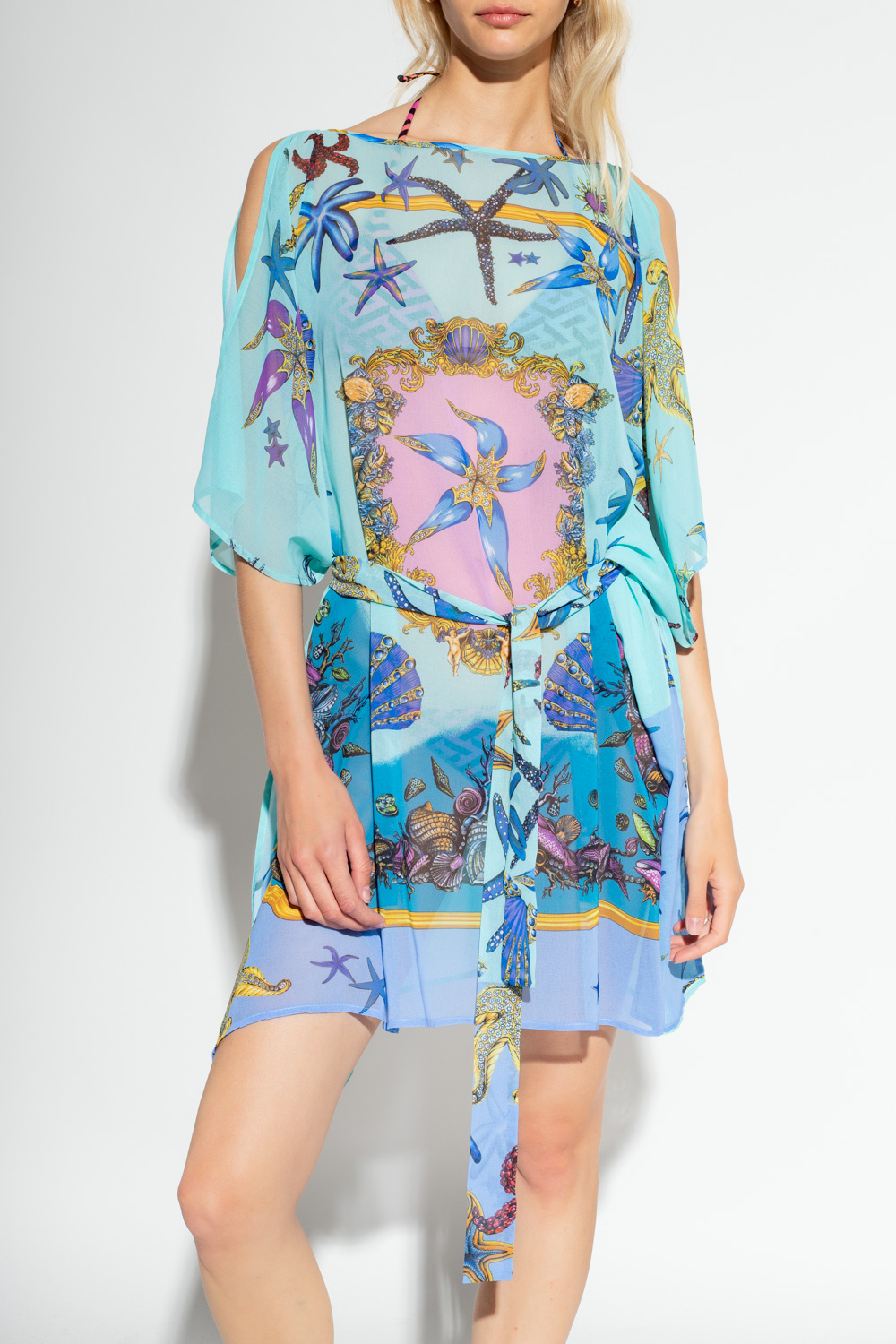 Versace Patterned beach dress