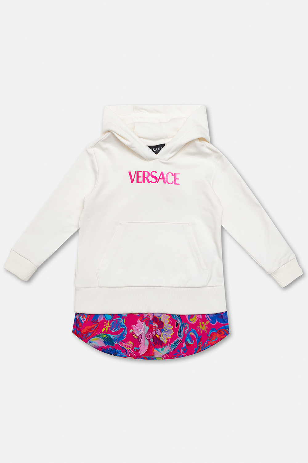 Versace Kids Hoodie with shirt insert