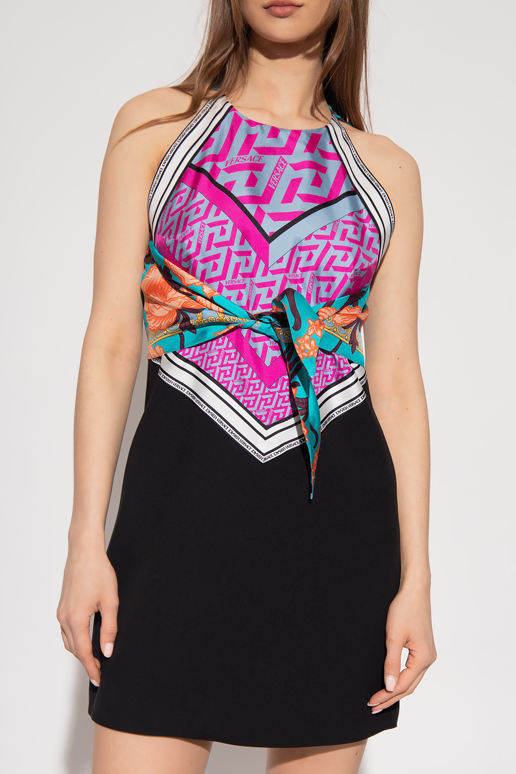 Versace LYCRA DRESS WITH CUT OUT