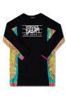 Versace Kids BLACK Dress with ‘Dream via Gesu’ print