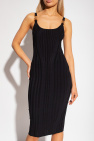 Versace Ribbed low dress