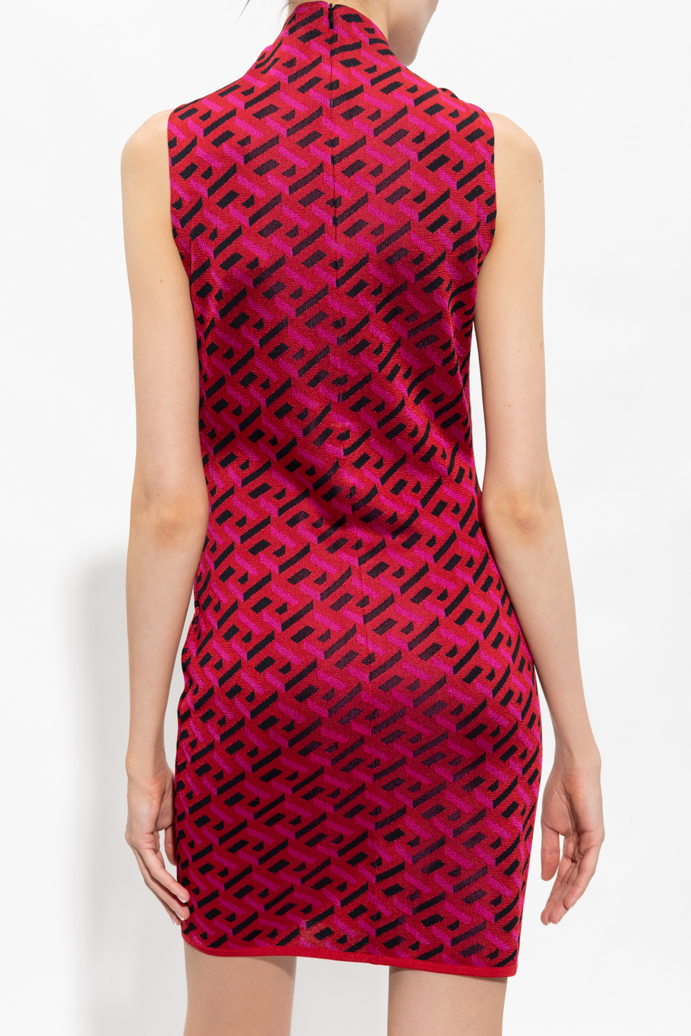 Versace dress touched with La Greca pattern