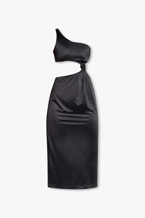 Versace Cecilie Bahnsen ruched sleeveless midi dress