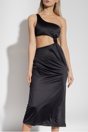 Versace Cecilie Bahnsen ruched sleeveless midi dress