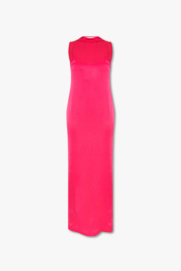 Versace Satin sleeveless dress