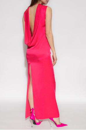 Versace Satin sleeveless dress