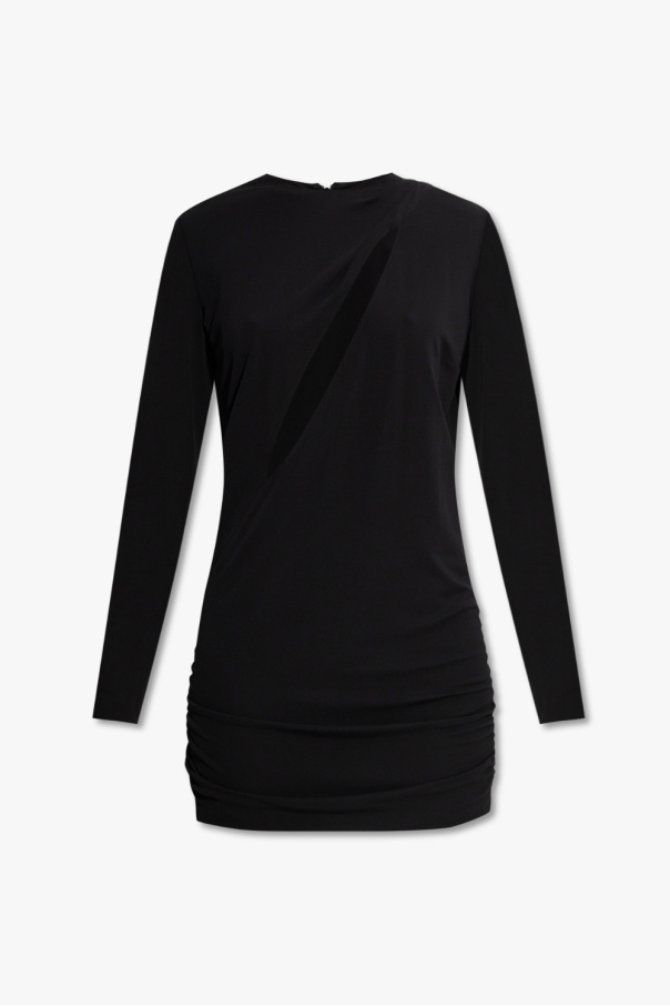 Versace cap-sleeve mini dress - Black