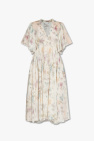 DVF Diane von Furstenberg floral-print ruffle-trim dress Toni neutri