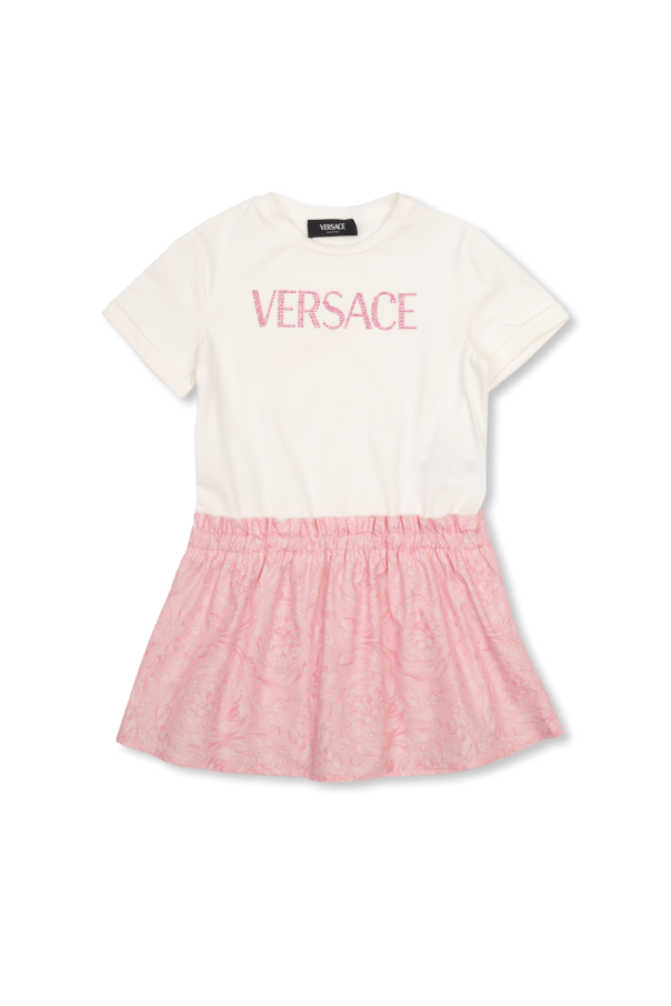 Dress with logo od Versace Kids