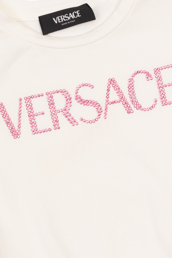 Versace Kids blauer dress with logo