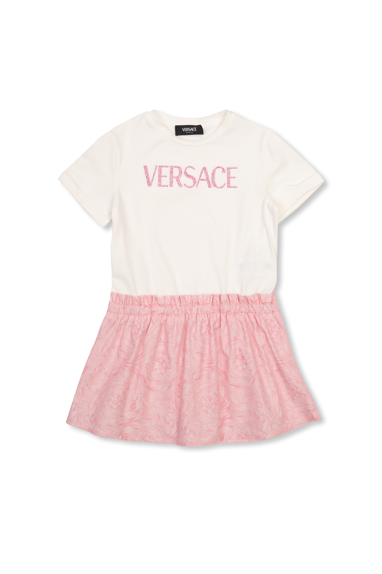 Versace Kids' Little Girl's & Girl's Barocco Jersey Leggings In Fucsia