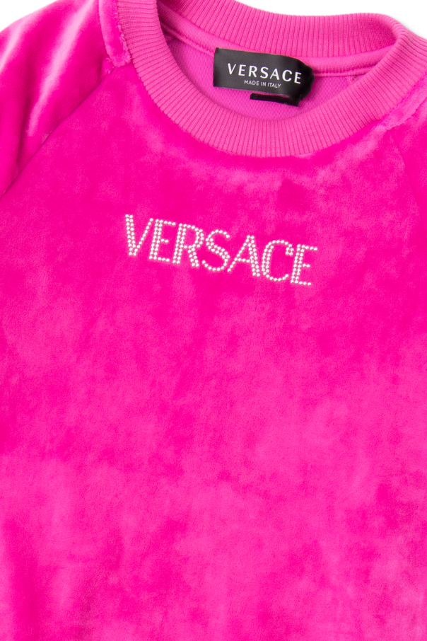 Versace Kids Dress with pleated hem