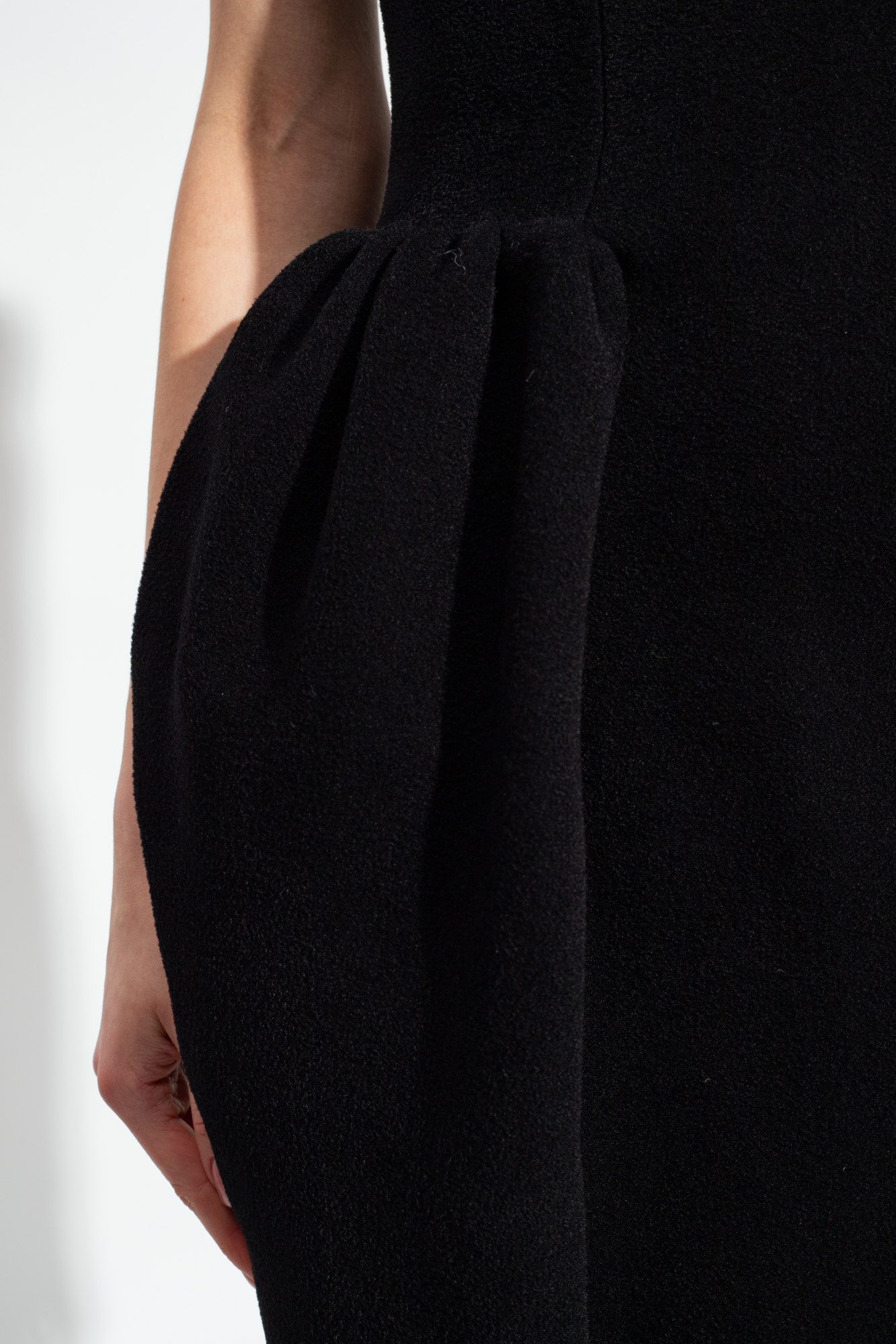Versace Open Back Strappy Tie Detail Ruffle Hem Dress